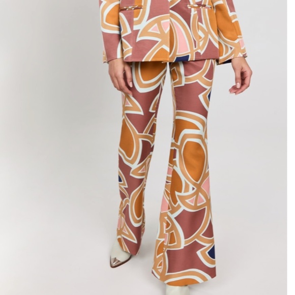 NWT Alexis Daru Pants - Abstract Maroon - Picture 2 of 6